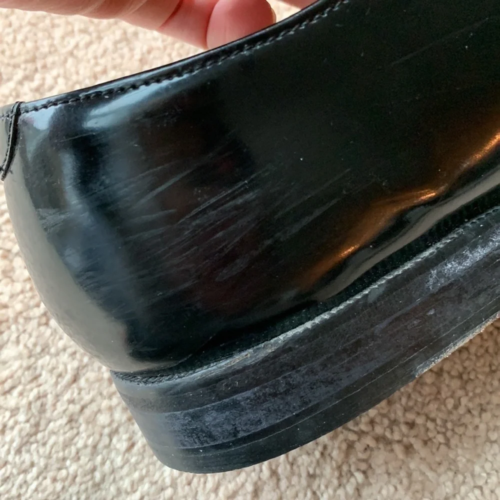 Cole Haan Men's Black Leather Split Toe Oxford Shoes